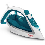 Tefal EasyGliss Plus iron Dry & Steam iron Durilium soleplate 2400 W Turquoise, White - (FV5718)