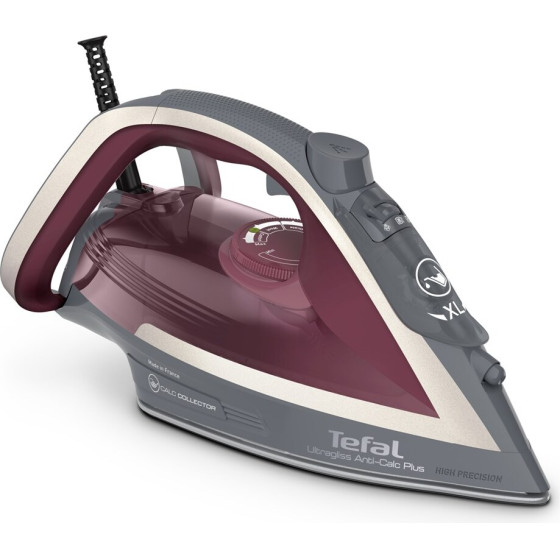 Tefal Ultragliss Anti-Calc Plus FV6840 Steam iron 2800 W Purple, Silver - (FV6840E0)