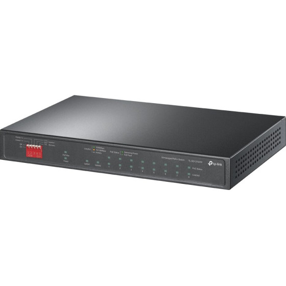 TP-LINK 10-Port Gigabit Desktop Switch with 6-Port PoE+ and 2-Port PoE++ - (TL-SG1210PP)
