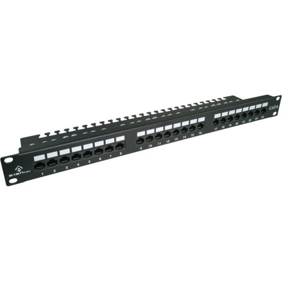 ALANTEC Utp cat.6 Patch panel, 24 Lsa Ports With 1U 19'' Shelf - (PK001)