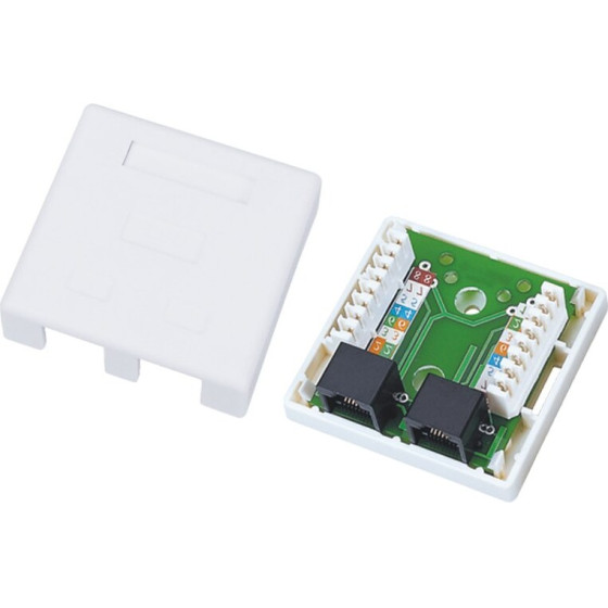 ALANTEC Wire Connector 2xRJ45 White - (GN002)