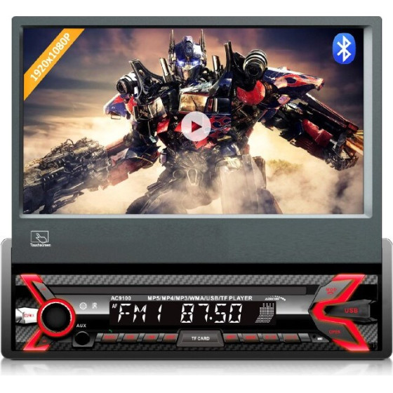 AUDIOCORE Radio Car Digital Black, Red - (AC9100)