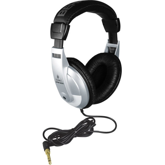 Behringer HPM1000 headphones/Headset Wired Music Black, Silver - (27000081)