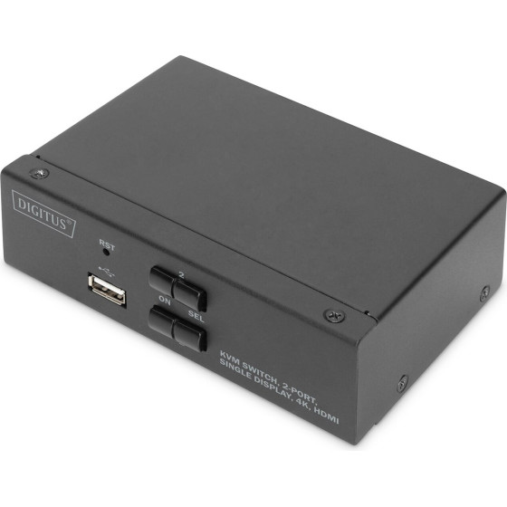 Digitus Kvm Switch, 2 Port, Single Display, 4K, HDMI(R) - (DS-12870)