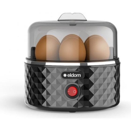 ELDOM Egg Cooker EGGO, 1-7 eggs, 380 W, Adjustable Cooking Hardness - (EM101C)