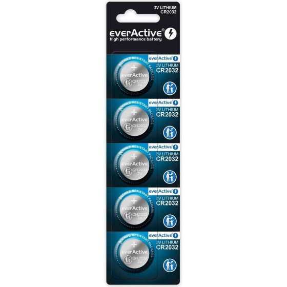 EVERACTIVE Lithium Batteries CR2032 - Blister 5 Pcs - (CR20325BL)