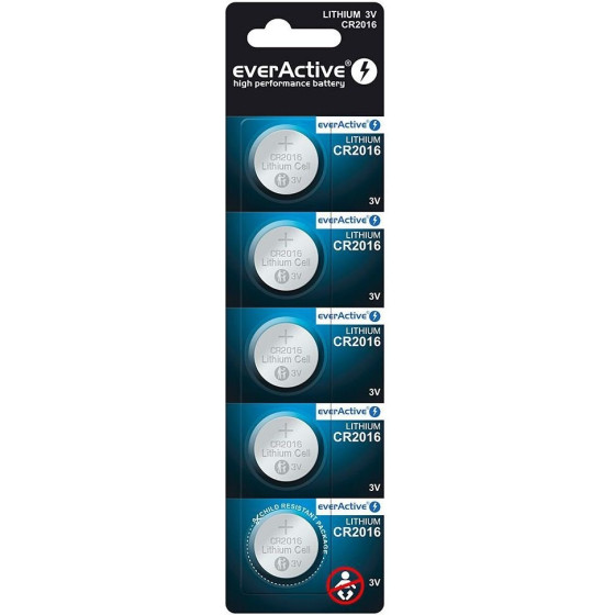 EVERACTIVE Lithium Batteries Mini CR2016 Blister 5 pcs. - (CR20165BL)