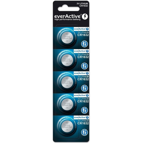 EVERACTIVE Lithium Battery Mini CR1632 5 pcs. - (CR16325BL)