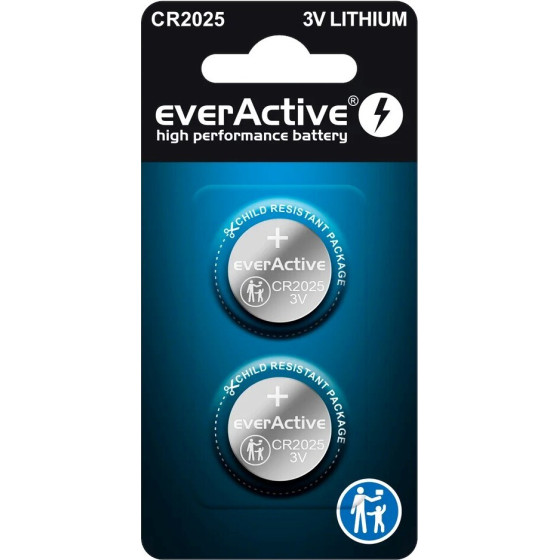 EVERACTIVE Lithium Battery Mini CR2025 - Blister 2 pcs. - (CR20252BL)