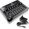 EVERACTIVE Charger For Cylindrical Li-Ion And Ni-Mh Batteries UC-800 - (UC800)