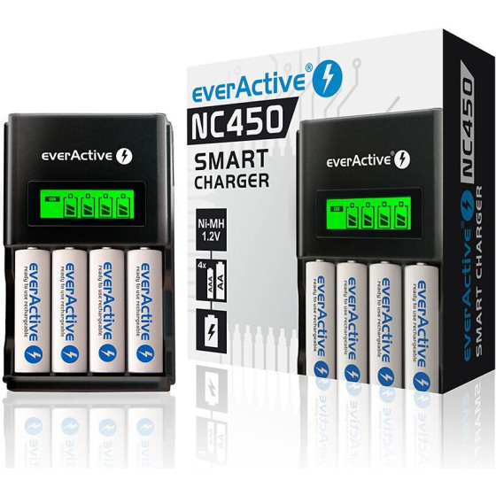 EVERACTIVE Charger NC-450 Black Edition - (NC450B)