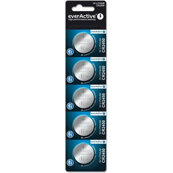 EVERACTIVE Lithium Battery Mini CR2450 5 pcs. - (CR24505BL)