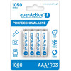 EVERACTIVE Rechargeable Batteries Ni-Mh R03 Aaa 1050 Mah Professional Line - (EVHRL03-1050)