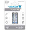 EVERACTIVE Rechargeable Batteries Ni-Mh R03 Aaa 800 Mah Silver Line - 2 Pieces - (EVHRL03-800)
