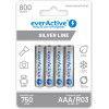 EVERACTIVE Rechargeable Batteries Ni-Mh R03 Aaa 800 Mah Silver Line - (EVHRL03-800)