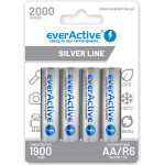 EVERACTIVE Rechargeable Batteries Ni-Mh R6 Aa 2000 Mah Silver Line - (EVHRL6-2000)