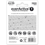 EVERACTIVE Rechargeable Batteries Ni-Mh R6 Aa 2600 Mah Professional Line - (EVHRL6-2600)