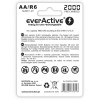 EVERACTIVE Rechargeable Batteries Ni-Mh R6 Aa 2000 Mah Silver Line - 2 Pieces - (EVHRL6-2000)