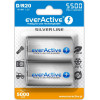 EVERACTIVE Rechargeable Batteries R20/D Ni-Mh 5500 Mah Ready To Use - (EVHRL20-5500)