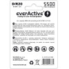 EVERACTIVE Rechargeable Batteries R20/D Ni-Mh 5500 Mah Ready To Use - (EVHRL20-5500)