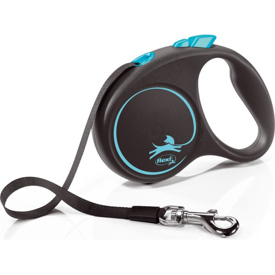 flexi Automatic Leash Black Design S 5 m, Blue