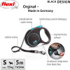flexi Automatic Leash Black Design S 5 m, Blue