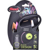 flexi Black Design S 5 m Dog Retractable lead