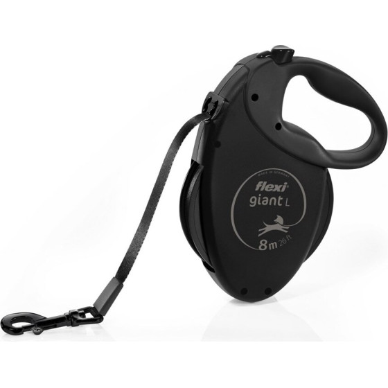 flexi Giant Tape Black Edition - Automatic Dog Leash - 8 m