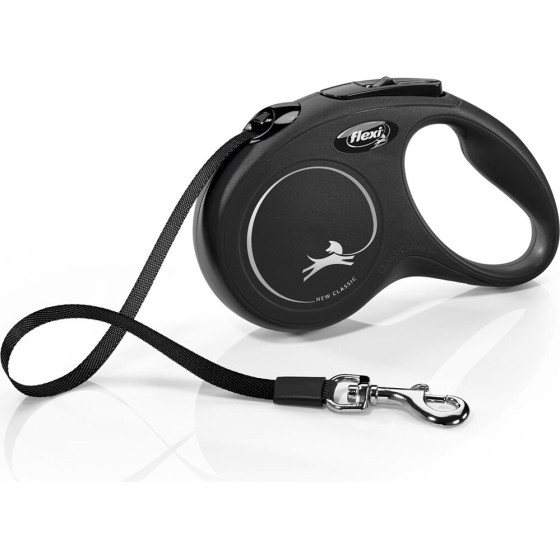 flexi New Classic 5 m Black Dog Retractable lead