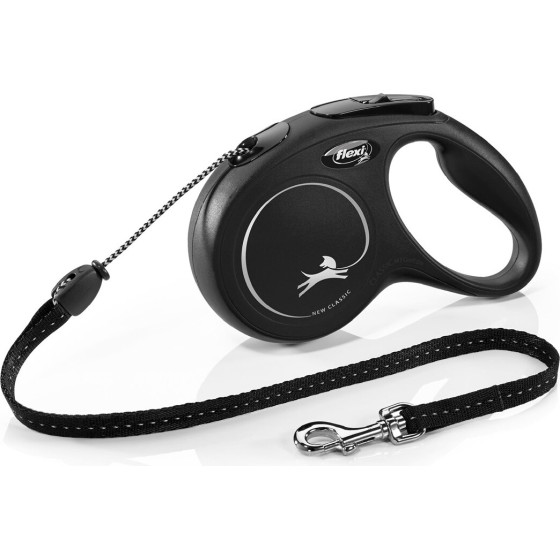 flexi New Classic 5 m Black Dog Retractable lead