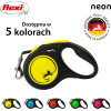 flexi New Neon 5 m Black, Yellow Dog Retractable lead
