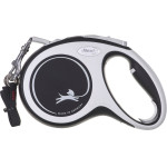 flexi New Comfort M Tape 5 m Black Dog Retractable lead