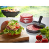 GEFU Bbq Hamburger Press Black, Grey Aluminium, Plastic - (G-89419)