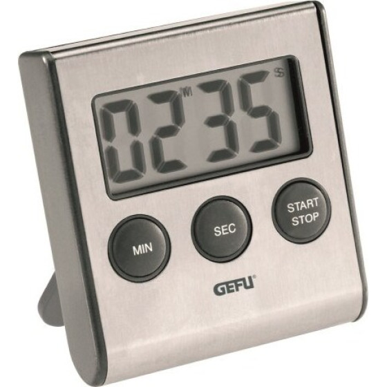 GEFU Contare Digital Kitchen Timer Black, Stainless Steel - (G-12330)