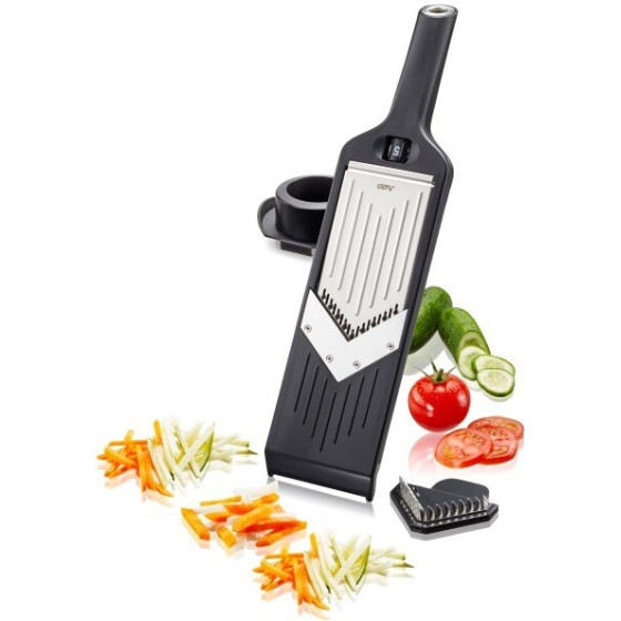 GEFU Julienne Violi 2.0 Slicer Manual Black Abs synthetics, Stainless Steel - (G-50441)