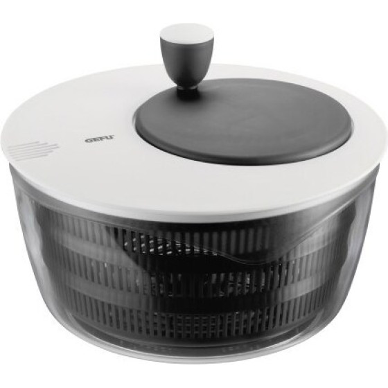 GEFU Rotare Salad Spinner Black, White Crank/Handle - (G-28170)