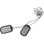Helikon Stainless Steel Dog tag, - (NS-NS1-SS-15)