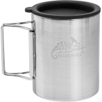 Helikon Thermal Mug With Lid 250 Ml Silver, Black - (HE.TK-TK1-SS-15)