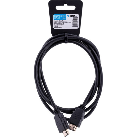 IBOX Hdmi Cable 1.5 m Hdmi Type A (Standard) Black - (ITVFHD0115)