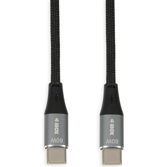 IBOX Ikutc USB-C Cable 60W 1m Black - (IKUTC1B)