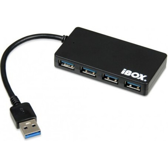 IBOX Interface Hub Usb 3.2 Gen 1 (3.1 Gen 1) Type-A 5000 Mbit/s Black - (IUH3F56)