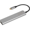 IBOX Interface Hub Usb Type-C 5000 Mbit/s Silver - (IUH3SL4K)
