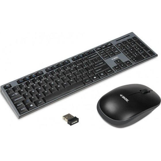 IBOX Keyboard Rf Wireless English Black - (IKMS606W)
