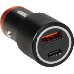 IBOX Mobile Device Charger Smartphone, Smartwatch, Tablet Black Cigar Lighter Fast Charging Auto - (ICC20)