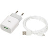 IBOX Power Charger C-41 Usb 2A, 1 Usb port, Microusb cable, White - (ILUC41W)