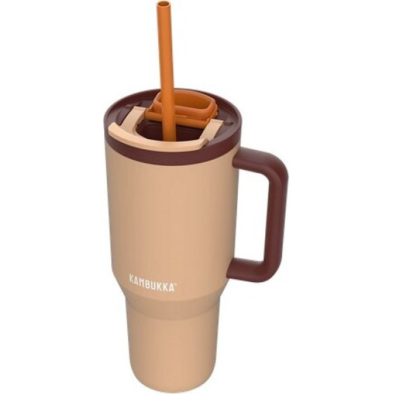 Kambukka Thermal Mug With Telescopic Straw Rio Tumbler 950ml Almond Dream - (11-08001)