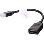 Lanberg Displayport Cable 0.12 m Mini Displayport Black - (AD-0003-BK)