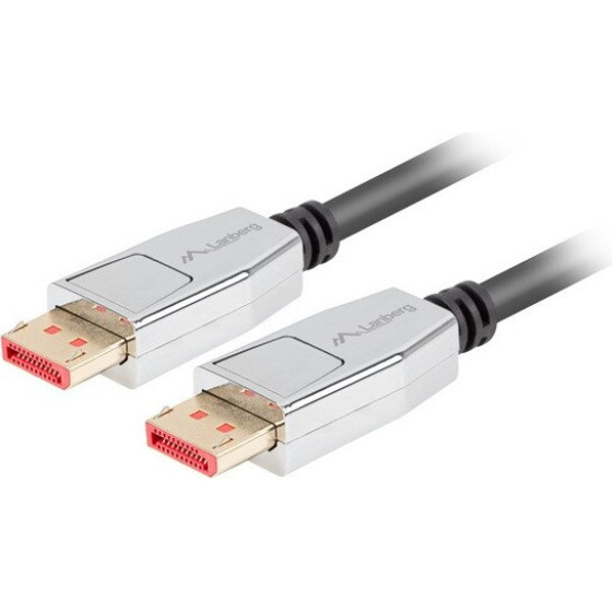 Lanberg Displayport Cable 20 Pin V1.4 1.8m 8K - (CA-DPDP-20CU-0018-BK)