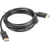 Lanberg Displayport Cable 3 m Black - (CA-DPDP-10CC-0030-BK)