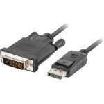Lanberg Dp Cable (M) V1.2 -  DVI-D (M)(24+1) 3M - (CA-DPDV-10CU-0030-BK)